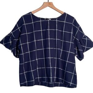 Two by Vince Camuto Blue Top Size Large